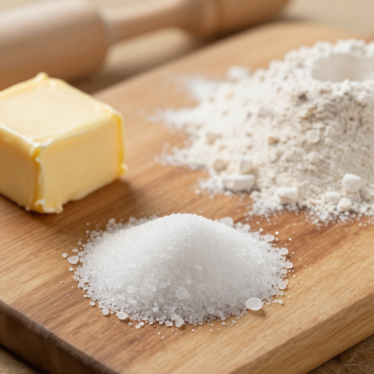 Salt: the secret to better baking Salt crystals with baking ingredients