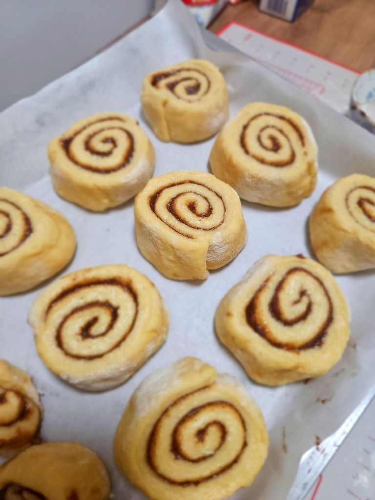 aww look at how cute they are. Rolling and slicing